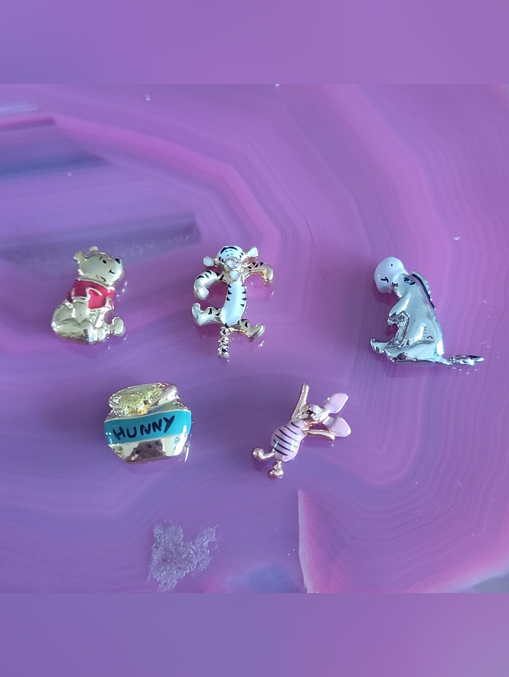 VHTF Origami Owl Disney Winnie The Pooh 5 Pc Set Sold Out Tigger Piglet Eeyore